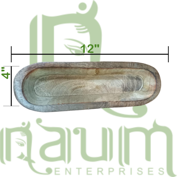 Wooden Bowl -12 x 4 Boat