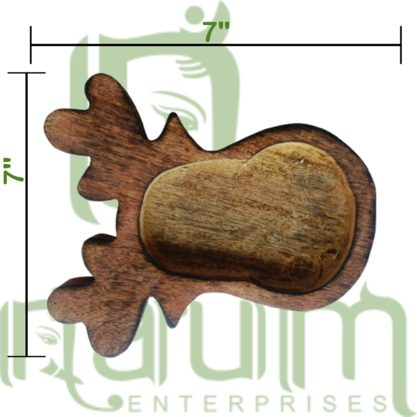 Wooden Bowl - Reindeer 7 x 7