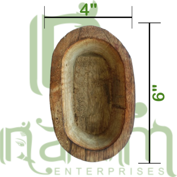 Wooden Bowl - 6 x 4 Boat