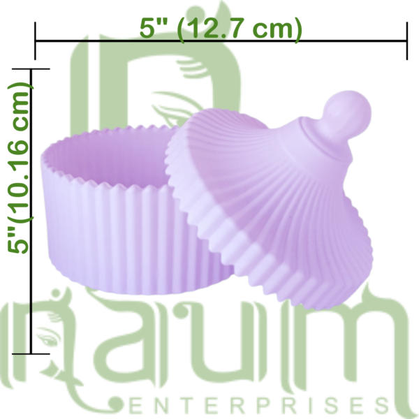 Light Lavender Candy Jar with Lid (200ML)