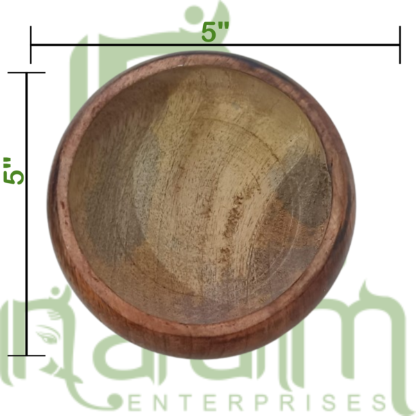 Wooden Bowl - Round 5 x 5